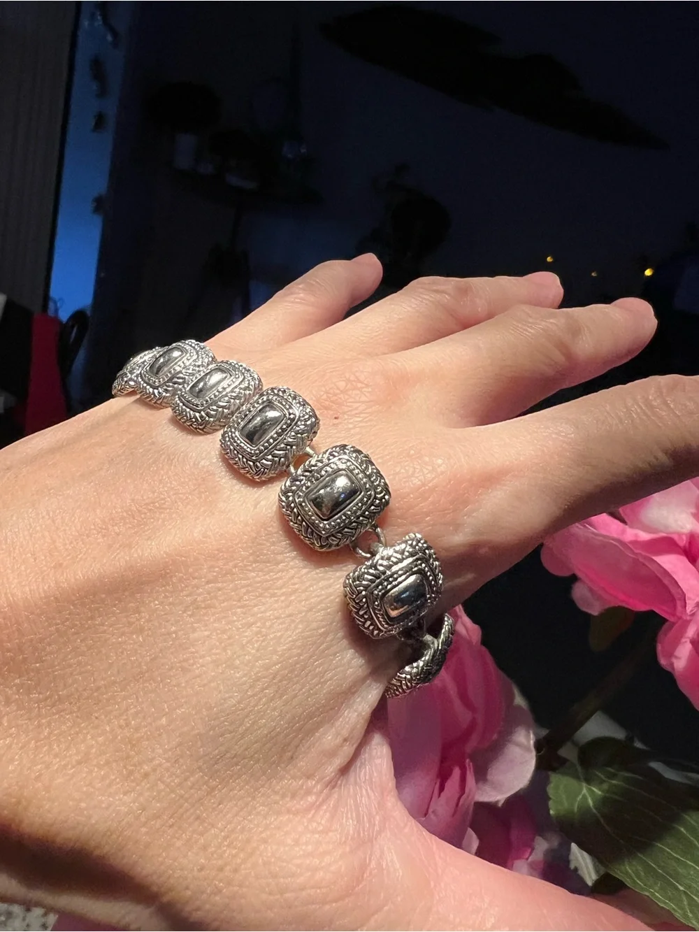 Vintage Silver-tone Link Bracelet like new